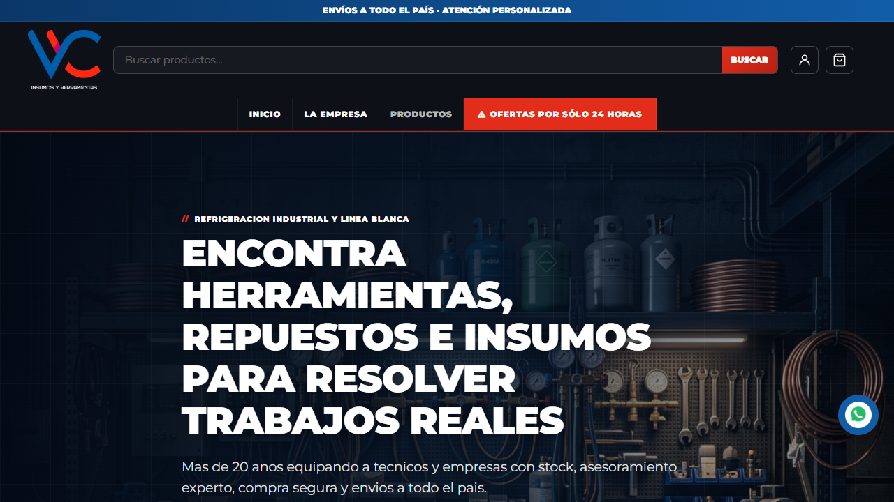 Captura real de Insumos Refrigeracion VC